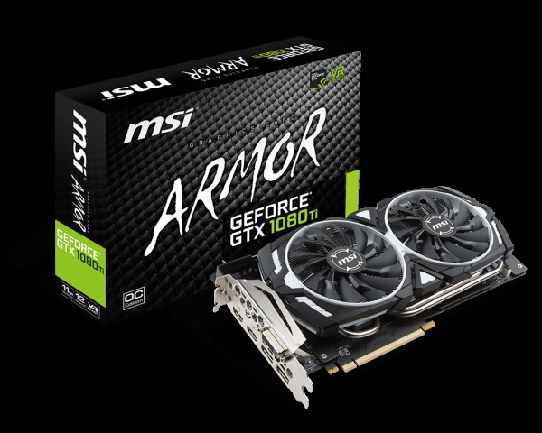 MSI GeForce 1080 Ti ARMOR 11G OC - card Graphics Cards | Components Multitronic