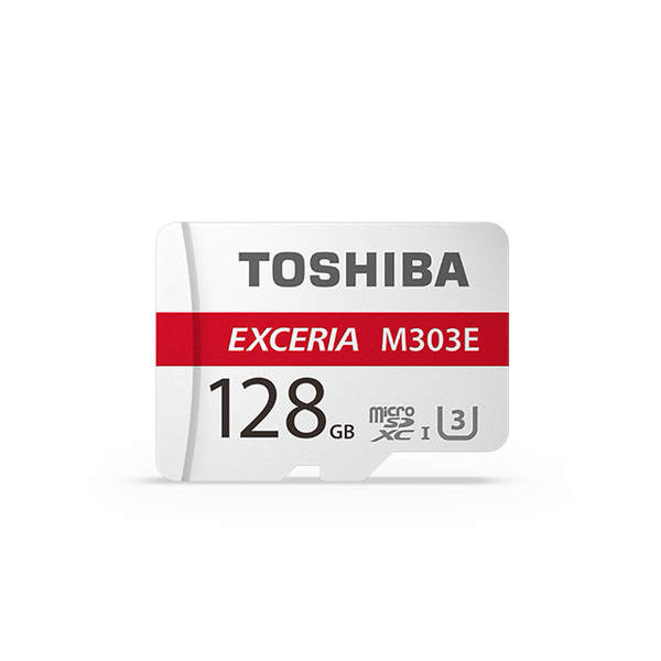 Toshiba 128 GB Exceria M303E, UHS-I Class 3 MicroSDXC - memory