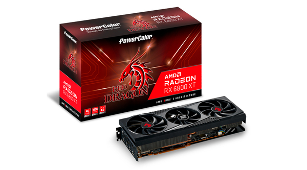 PowerColor Radeon RX 6800 XT Red Dragon Graphics Card Pictured