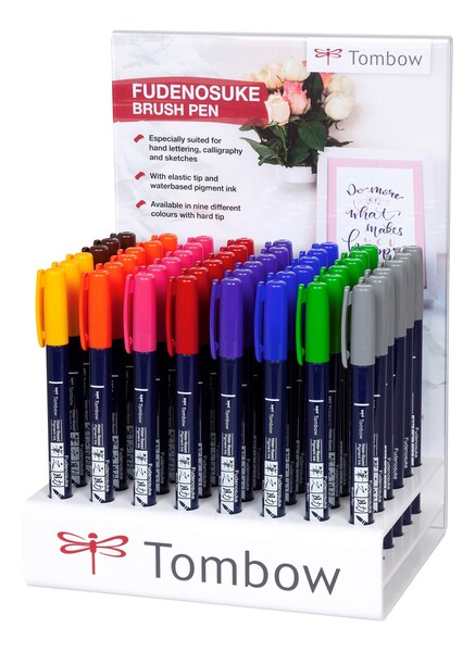 Tombow Fudenosuke WS-BH Calligraphy Brush Pen, Hard